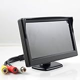 Mini 5.0" TFT LCD Monitor For Car Rear View Reverse Backup Camera CCTV Security Camera DVD VCR