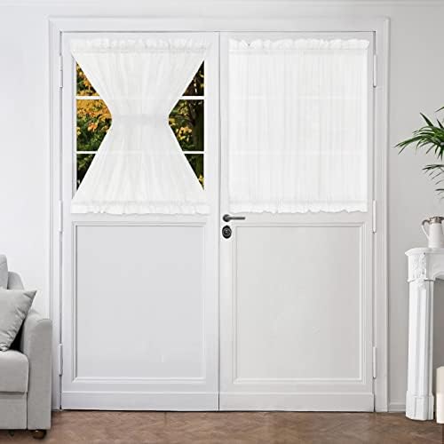 HOMEIDEAS Side Door Curtains for Small Window, Side Door Window