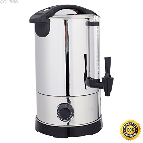 Click Here to See More Images COLIBROX--Stainless Steel 6 Quart Electric Water Boiler Warmer Hot Water Kettle Dispenser,6 Quart Stainless Steel Water Boiler,electric water warmer for tea,electric water warmer,large water boiler