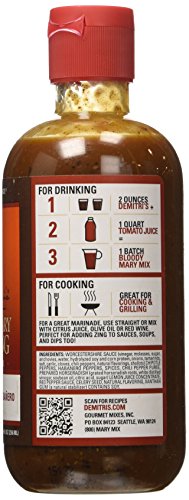 Demitris Chipotle Habanero Bloody Mary Seasoning Mix, 8 Fluid Ounce