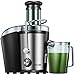 Juicer Machine, Aicok Juice Extractor, 800W Centrifugal Juicer with 3'' Wide Mouth, Dual Speed Stainless Steel Juicer with Anti-drip Mouth, Non-slip feet, BPA Free