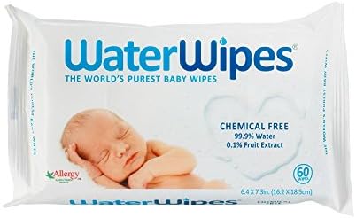 WaterWipes Pure 99% Water, Chemical Free Baby Wipes 60 Count