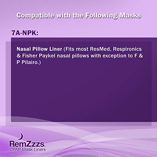 RemZzzs Nasal Pillow Cpap Mask Liners (7ANPK) Reduce Noisy Air Leaks