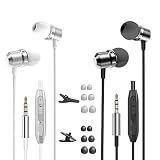 2 Pack Earbud Headphones, YuCool in-Ear Earphone with Magnetic, High Definition,Noise Isolating, for iPhone,iPod,Andriod Phone,Tablet -Black,