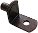 5mm L-Shaped Bracket Style Cabinet Shelf Support Pegs with Hole for Closets, Kitchens, & Furniture - Antique Bronze - 25 Pack