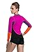 Micosuza Womens Wetsuit Jacket 2MM Long Sleeve Top