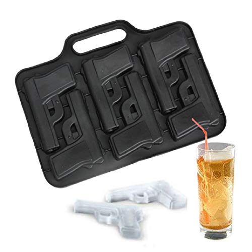 Ice Tray Cool Pistol Gun Style Ice Silicone Mold Ice Cream Maker Mold Kitchen Tools Bar Accessories - Thumbnail 6