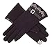 IL Caldo Women's Stylish Lace Touch Screen Gloves Lined Thick Warm Winter Gloves,Coffee