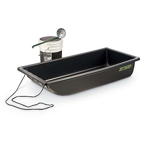 Shappell Jet Ice Fishing Sled, Large HeavyDuty MultiPurpose Utility Sleds for Hauling Fire