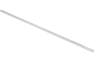 uxcell Square Steel Key Stock, 3/16" x 3/16" x 12" Cold-Drawn 45# Steel Bars Precision Key Stock for Gearbox Coupling, Silver