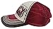 MINAKOLIFE Rock Shark Distressed Vintage Cotton Embroidered Baseball Cap Snapback Trucker Hat (Red)
