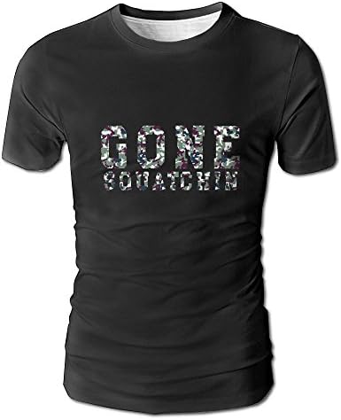 Camo Gone Squatchin Clearance Men's Summer Fashion Short-Sleeve Crewneck T-Shirt Pullover