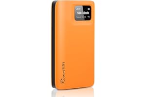 RoamWiFi R10 4G LTE Mobile Hotspot, Worldwide WiFi Portable Hotspot with CA 10GB & Global 1GB Initial Data 30Day, No SIM Card