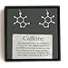 Caffeine Earrings (Molecular Structure)