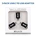 USB C Adapter, Xcords USB C to USB 3.0 Adapter (3 Pack) Fast Charge Type c Adapter for Samsung Note 8 S8 S8+, MacBook Pro, Google Pixel 2 XL, LG G5 V20, Nexus 6P 5X, HTC 10 (Black)