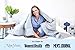 Luna Adults Weighted Blanket | 20 lbs - 60x80 - Queen Size Bed | 100% Oeko-Tex Certified Cooling Cotton & Premium Glass Beads | Designed in USA | Heavy Cool Weight for Hot & Cold Sleepers | Light Grey