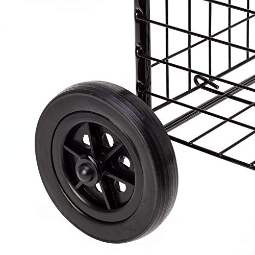 HoneyCanDo Black Four Wheel Utility Cart, Medium Pricepulse