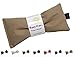 Happy Wraps Microwavable Herbal Neck Wrap - Hot Cold Aromatherapy Neck Warming Pillow - Heating Pad for Migraines, Stress, Gifts for Women, Birthdays, Christmas and Free Sleep Mask - Tan Cotton