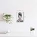 Smile Art Design Audrey Hepburn Bubble Gum Chewing Gum Black and White Canvas Print Pop Art Home Decor/Iconic Wall Art/Gallery Wrapped Canvas Art Stretched/Ready to Hang (12 x 8)