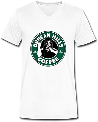 ToWi Men's Dethklok Duncan Hills V-Neck T-shirt White XL
