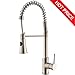 Friho Stainless Steel Bathroom Faucet Vessel Vanity Sink Pop Up Drain Stopper Without Overflow, Brushed Nickel Finished