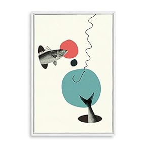 Framed Canvas Wall Art Abstract Colorful Canvas Prints Home Artwork Decoration for Living Room,Bedroom - 16x24 inches