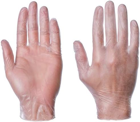 SuperTouch Clear Vinyl Powder-Free Disposable Gloves Size XL (Box 100)