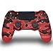 Wireless Controller for PS4 - Foster Gadgets Remote Joystick for Sony Playstation 4 Control with Dualshock and Charging Cable (Red Camouflage,2019 New Model