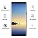 Galaxy Note 8 Screen Protector,VIS'V Full Coverage Anti-Scratch, Anti-Fingerprint, Easy to Install Curved Tempered Glass Screen Protector for Samsung Galaxy Note 8 2017(Clear)