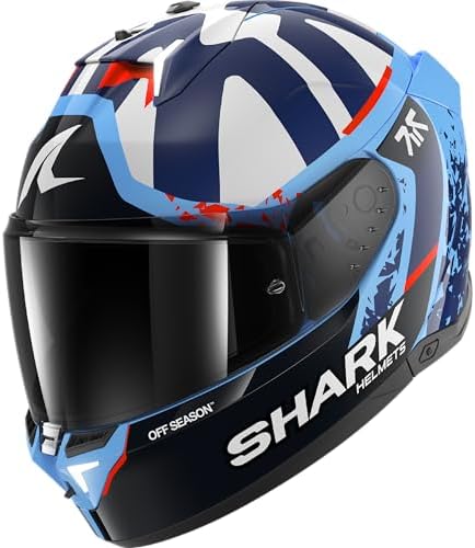 , Casco Moto Integral SKWAL i3 REPLICA RAUL FERNANDEZ Black Blue White BBW, XXL