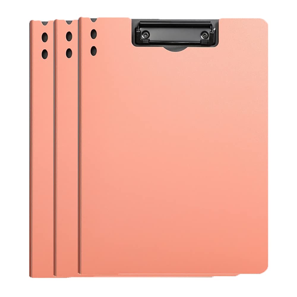 A4 Clipboard Foldover for Document Organizing Students Teacher Coach Plastic Writing Folder for A4 Size Paper Pack of 3 Folder Clipboard for A4 Paper