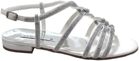 4314 Women's Flat Dressy Strappy glittered Sandal