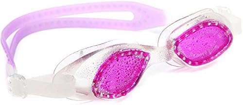 Swim Goggles Anti-Fog Waterproof Protection Adjustable Eye Protect Swimming Glasses for Adult Men Women Youth Kids Child (Purple Lens/Transparent)