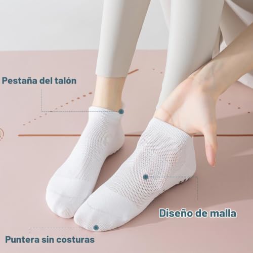 Meias de Pilates Femininas Meias Antiderrapantes de Yoga Reformer