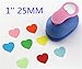 CADY Crafts Punch 2.5 cm Paper Punches Paper Flower (Wave Heart)