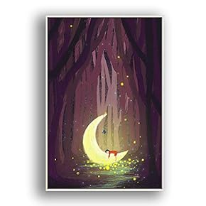 Framed Canvas Wall Art for Living Room, Bedroom Flow in The Dream Canvas Prints for Modern Home Decoration Ready to Hang - 16"x24" inches