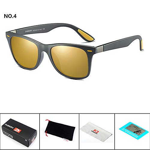 YEZIJIN DUBERY Men's Polarized Sunglasses Outdoor Driving Men Women Sport Glasses New