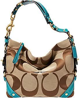turquoise purse coach