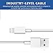 Xcords iPhone Charger 5Pack 6Foot Lightning Cable 8-Pin Lightning to USB Charging Cord Compatible with iPhone 7 7 Plus 6 6s 6 Plus 6s Plus iPhone 5 5s 5c iPad iPod and More (White)
