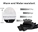 Winter Ski Gloves Cold Proof Insulated Work Glove for Driving Cycling Hiking Snow Skiing - Deerskin Suede Leather Warm Polar Fleece Waterproof Windproof Hand Warmer for Men and Women Grey-Black XL