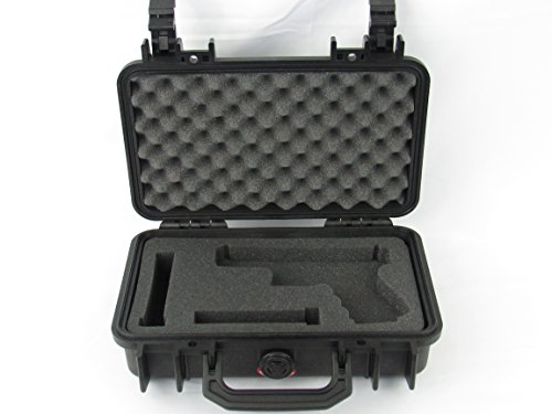 Pelican Case 1170 with Custom Foam Insert for Glock 19 Handgun & 2 magazines. Water Proof, Dust Proof Carry Case