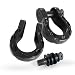 GearAmerica Mega Duty D Ring Shackles Gray (2 PK) | 68000 lbs (34 US Ton) Strength | 3/4" Shackle + 7/8 Pin + Washers| Securely Connect Tow Strap or Winch Rope to Jeep for Off-Road 4x4 Recovery