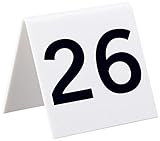 Alpine Industries 25 Pcs Acrylic Tent Style Table Numbers, 3