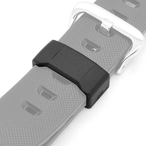 PerFitÂ® Casio G-Shock Replacement Rubber Band and Strap Keeper Loop (21mm(SKP-1364) - Black, Pack of 2)