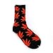 Marijuana Weed Leaf Men/Women Sport socks Colourful Cotton High Socks (BJF25-15sapphire Blue+ Blue Leaf)