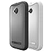 Moto E 2nd Gen Case - Poetic [Affinity Series] Moto E 2nd Gen Case - [TPU Grip Bumper] [Corner Protection] Protective Hybrid Case for Motorola Moto E 2nd Gen (2015) Frost Clear/White (3-Year Manufacturer Warranty From Poetic)