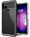 Caseology Skyfall for Google Pixel 2 XL Case (2017) - Clear Back & Slim Fit - Black
