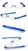 SOOLALA Best Gifts 5-Pairs 360 Rotating Tube Pen Clip Folding Reading Glasses, +1.5D