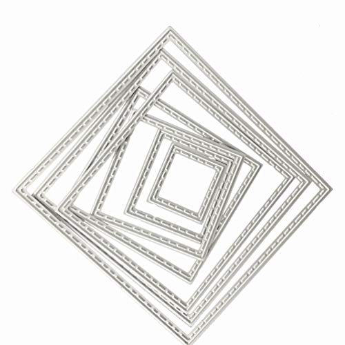 Metal Cutting Dies Shape Embossing Stencil for Scrapbooking, Card Making, Invitation Card, Birthday Card, DIY Craft (Square)