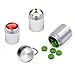 [3-Pack]3 Size Aluminum Alloy Chamber Keychain Pill Holder/Container for Men & Women ~ Holds Aspirin, Ibuprofen, Advil & Other Medication ~Waterproof & Ideal Pill Fob for Travel (L)
